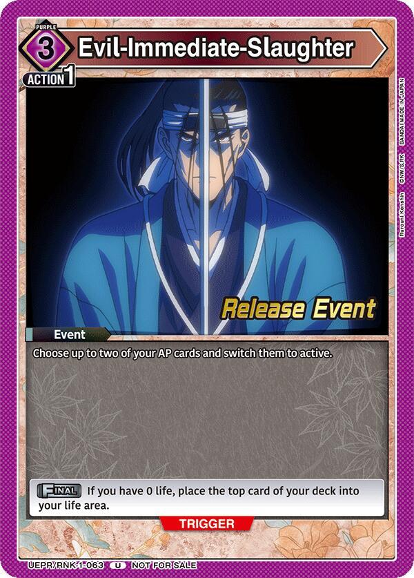 Evil-Immediate-Slaughter (UEPR/RNK-1-063) [UE11BT: Rurouni Kenshin Release Event Cards]