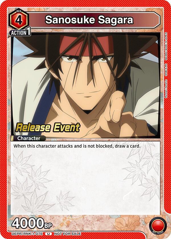 Sanosuke Sagara (075) (UEPR/RNK-1-075) [UE11BT: Rurouni Kenshin Release Event Cards]