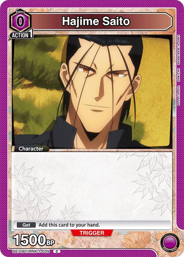 Hajime Saito (035) (Box Topper Foil) (UE11BT/RNK-1-035) [UE11BT: Rurouni Kenshin]