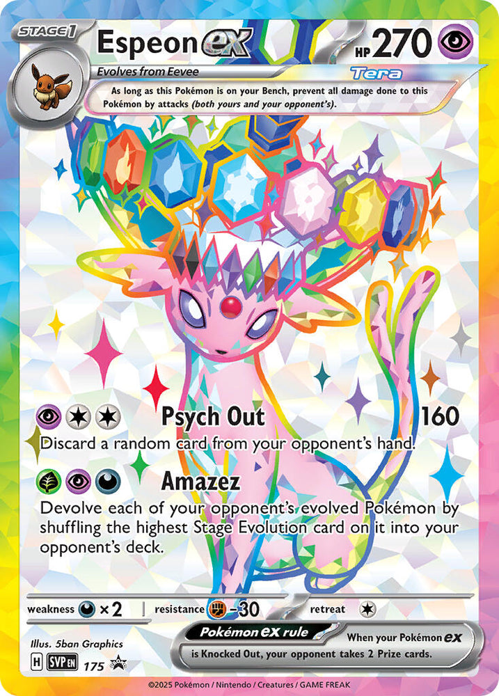 Espeon ex (SVP 175) [Scarlet & Violet: Black Star Promos]