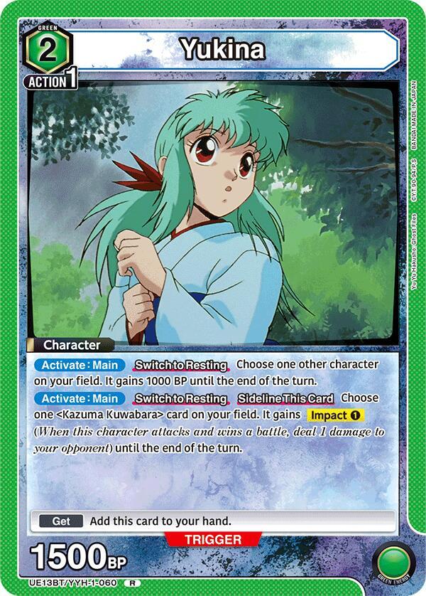Yukina (060) (Box Topper Foil) (UE13BT/YYH-1-060) [UE13BT: Yu Yu Hakusho: Ghost Files]
