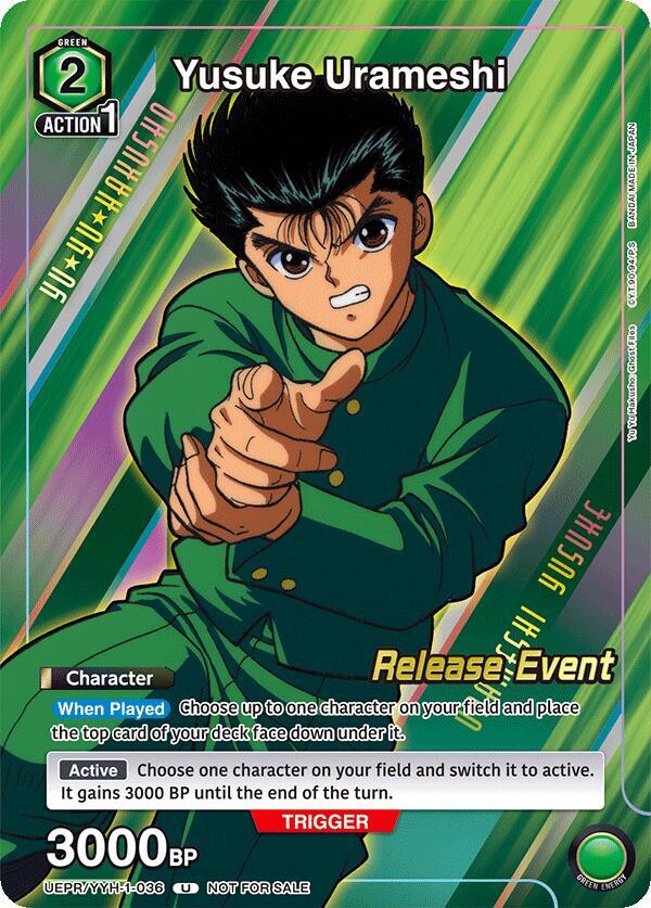 Yusuke Urameshi (Release Event Participation) (UEPR/YYH-1-036) [UE13BT: Yu Yu Hakusho: Ghost Files Release Event Cards]