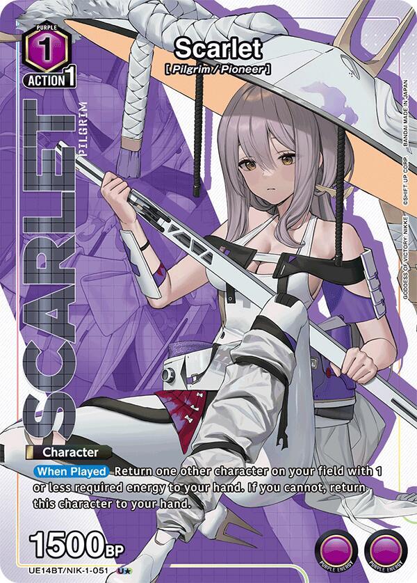 Scarlet (051) (U*) (UE14BT/NIK-1-051) [UE14BT: GODDESS OF VICTORY: NIKKE]