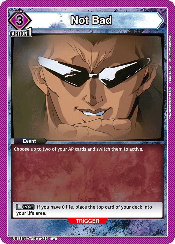 Not Bad (UE13BT/YYH-1-033) [UE13BT: Yu Yu Hakusho: Ghost Files]