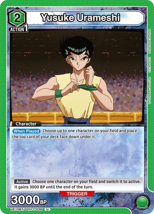 Yusuke Urameshi (036) (UE13BT/YYH-1-036) [UE13BT: Yu Yu Hakusho: Ghost Files]