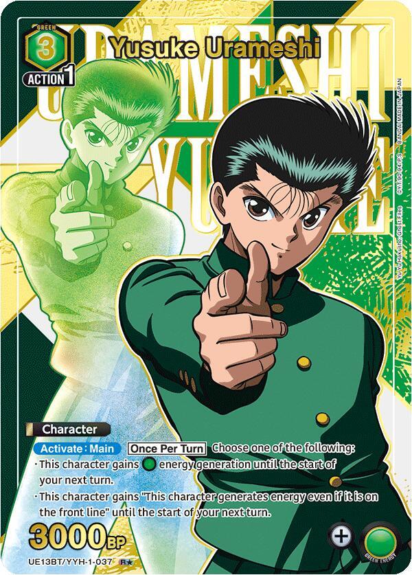 Yusuke Urameshi (037) (R*) (UE13BT/YYH-1-037) [UE13BT: Yu Yu Hakusho: Ghost Files]