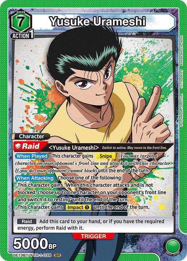Yusuke Urameshi (038) (UE13BT/YYH-1-038) [UE13BT: Yu Yu Hakusho: Ghost Files]