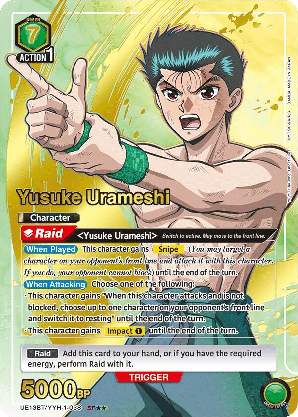 Yusuke Urameshi (038) (SR**) (UE13BT/YYH-1-038) [UE13BT: Yu Yu Hakusho: Ghost Files]