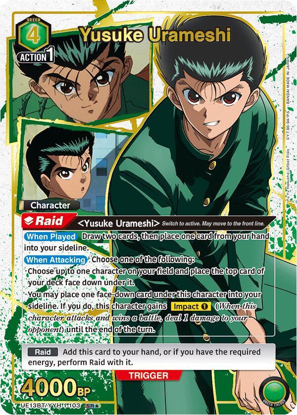 Yusuke Urameshi (103) (SR*) (UE13BT/YYH-1-103) [UE13BT: Yu Yu Hakusho: Ghost Files]