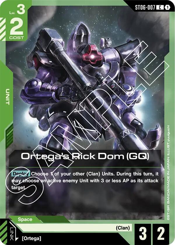 Ortega's Rick Dom (GQ) (ST06-007) [Starter Deck 06: Clan Unity]