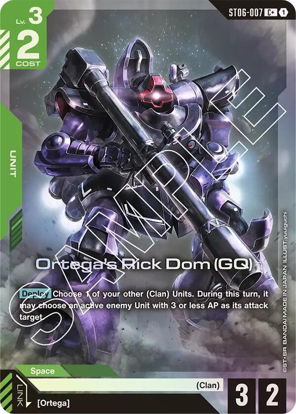 Ortega's Rick Dom (GQ) (C+) (ST06-007) [Starter Deck 06: Clan Unity]