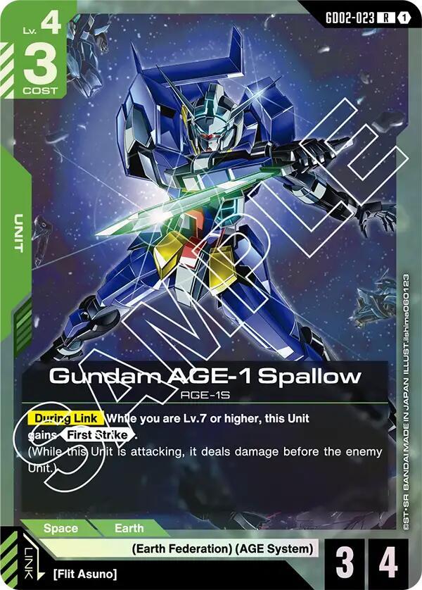 Gundam AGE-1 Spallow (GD02-023) [Dual Impact]