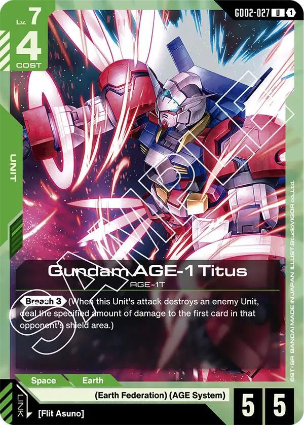 Gundam AGE-1 Titus (GD02-027) (GD02-027) [Dual Impact]