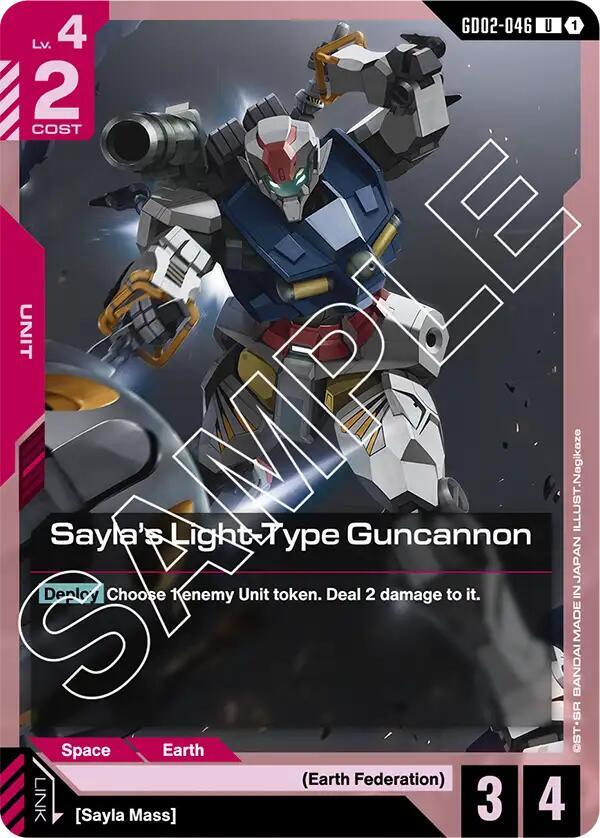 Sayla's Light-Type Guncannon (GD02-046) [Dual Impact]