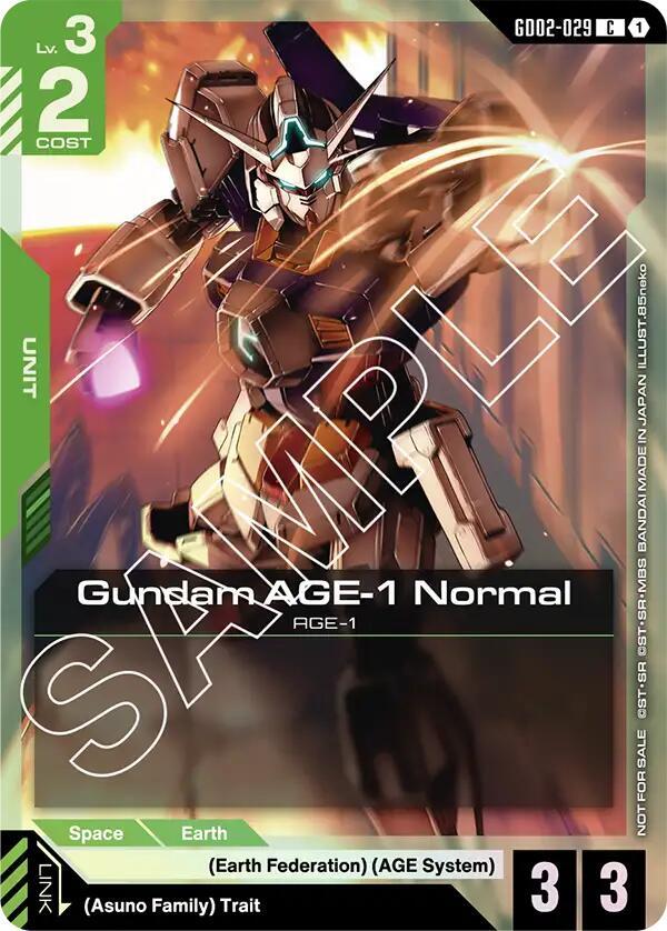 Gundam AGE-1 Normal (Store Tournament Participant Pack 02) (GD02-029) [Gundam Promotional Cards]