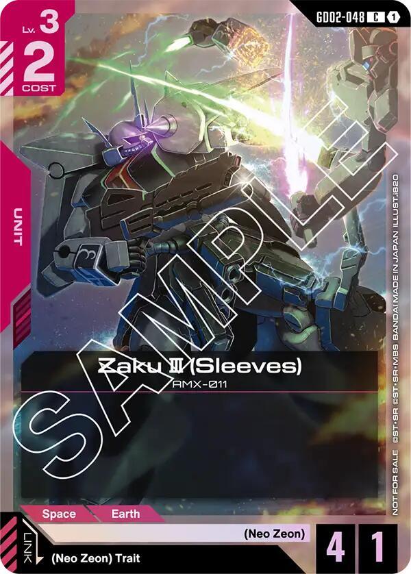 Zaku III (Sleeves) (Store Tournament Participant Pack 02) (GD02-048) [Gundam Promotional Cards]