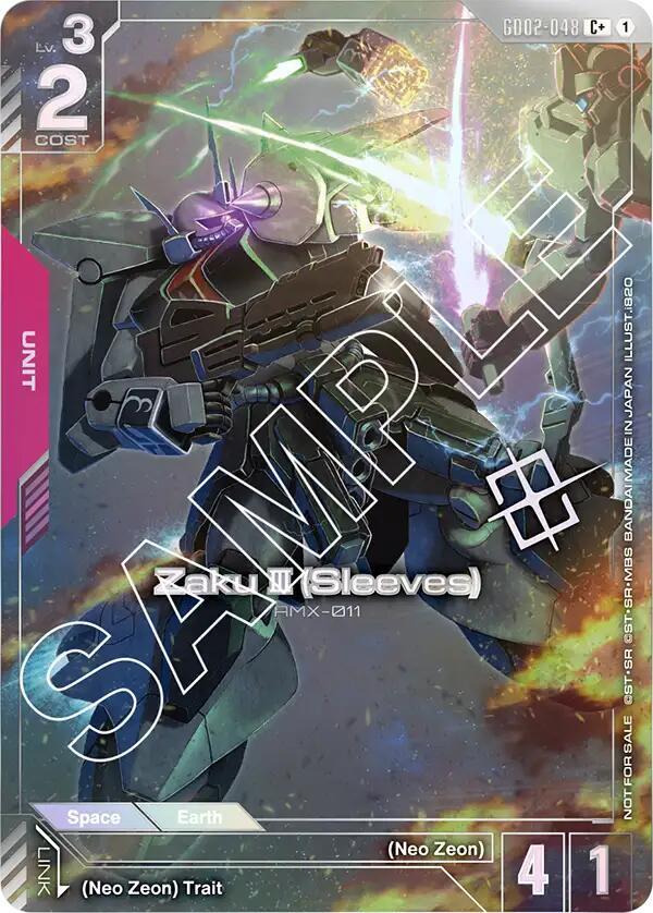 Zaku III (Sleeves) (Store Tournament Winner Pack 02) (GD02-048) [Gundam Promotional Cards]