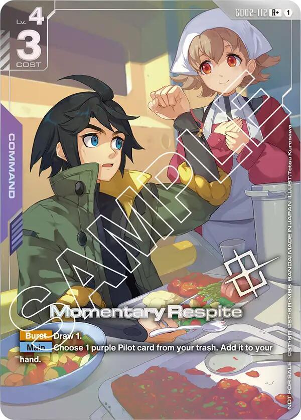 Momentary Respite (Store Tournament Winner Pack 02) (GD02-112) [Gundam Promotional Cards]