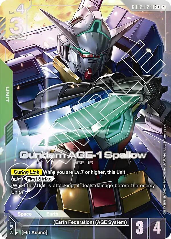 Gundam AGE-1 Spallow (R+) (GD02-023) [Dual Impact]