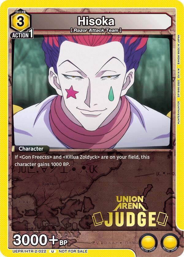 Hisoka (022) (Judge Pack) (UEPR/HTR-2-022) [Union Arena Promotion Cards]