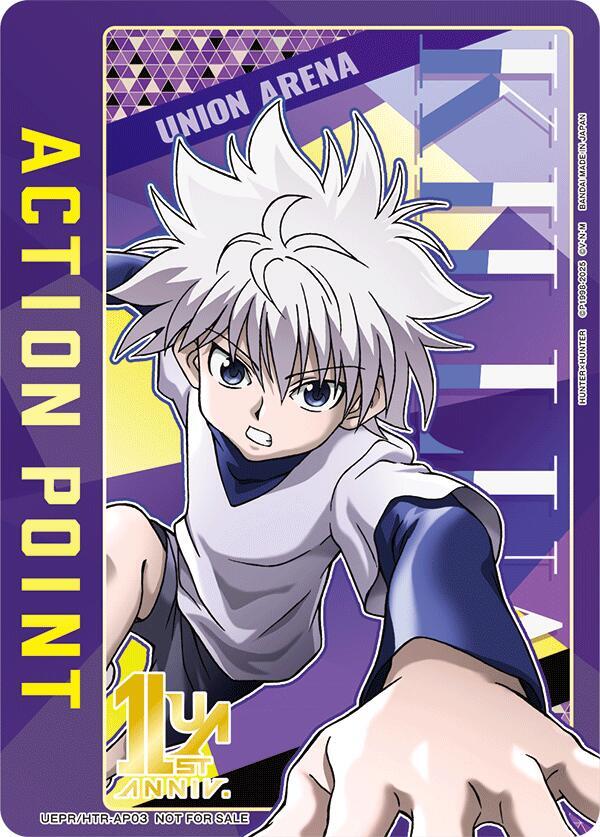 Action Point Card (AP03) (Killua Zoldyck) (UEPR/HTR-AP03) [Union Arena Promotion Cards]