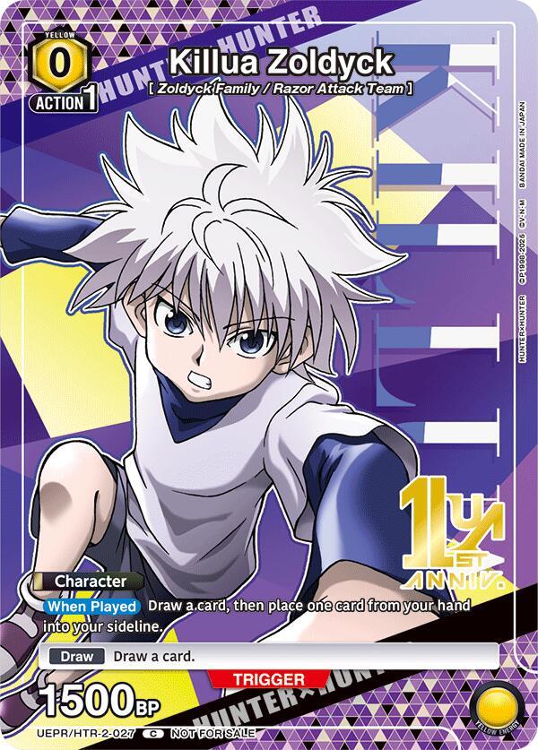 Killua Zoldyck (027) (UEPR/HTR-2-027) [Union Arena Promotion Cards]