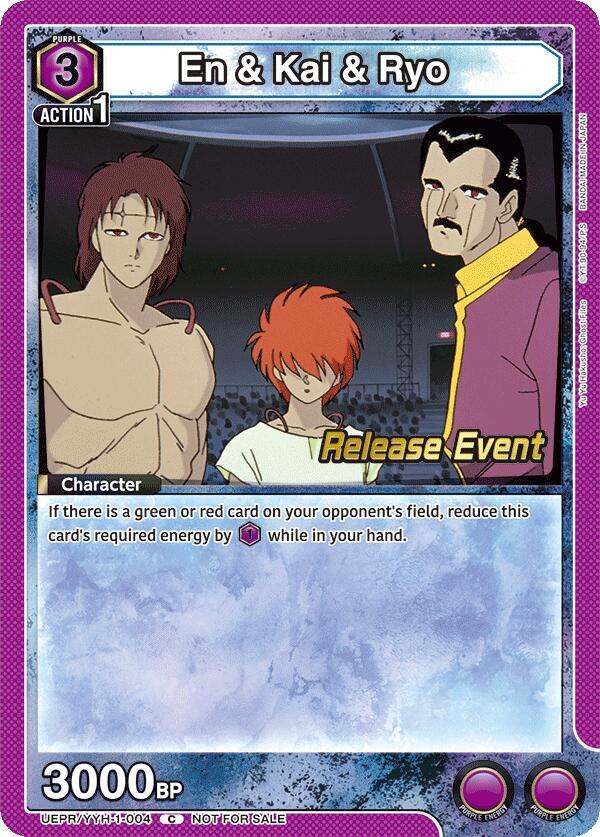 En & Kai & Ryo (UEPR/YYH-1-004) [UE13BT: Yu Yu Hakusho: Ghost Files Release Event Cards]