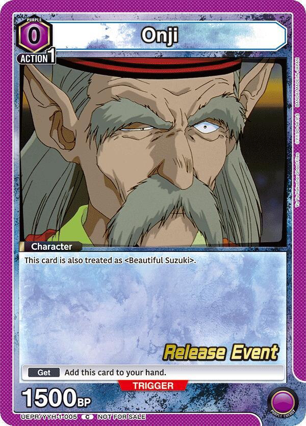 Onji (UEPR/YYH-1-005) [UE13BT: Yu Yu Hakusho: Ghost Files Release Event Cards]