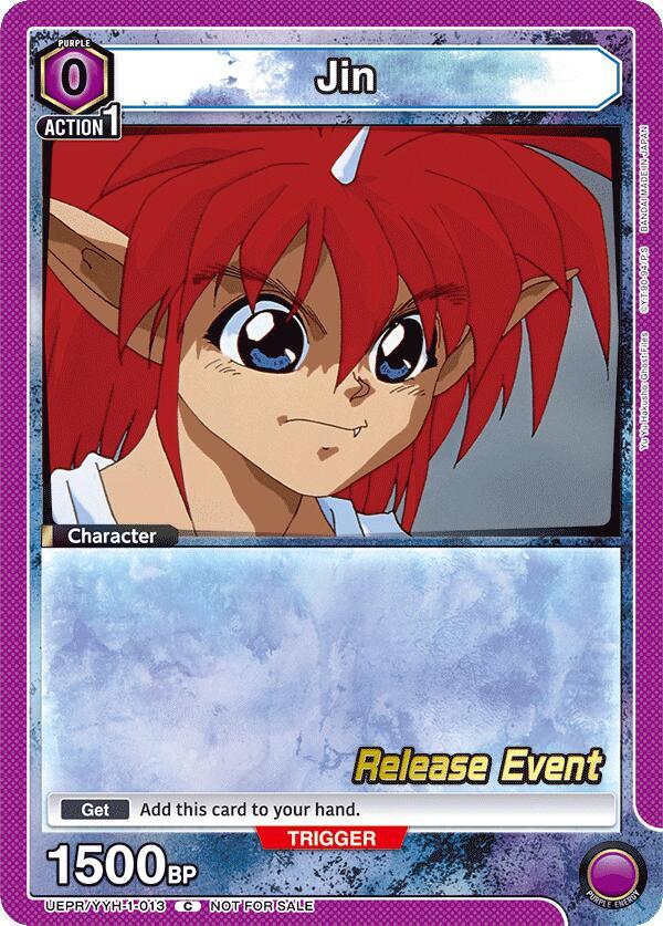 Jin (013) (UEPR/YYH-1-013) [UE13BT: Yu Yu Hakusho: Ghost Files Release Event Cards]