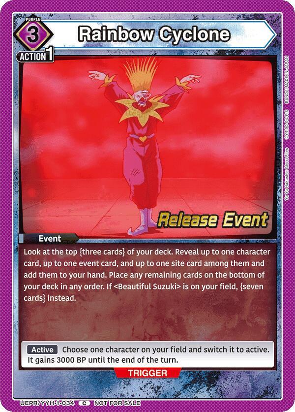 Rainbow Cyclone (UEPR/YYH-1-034) [UE13BT: Yu Yu Hakusho: Ghost Files Release Event Cards]