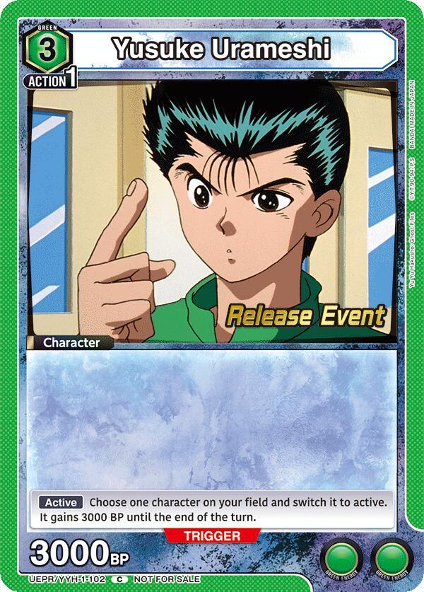 Yusuke Urameshi (102) (UEPR/YYH-1-102) [UE13BT: Yu Yu Hakusho: Ghost Files Release Event Cards]
