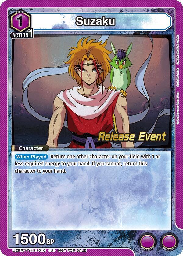 Suzaku (UEPR/YYH-1-016) [UE13BT: Yu Yu Hakusho: Ghost Files Release Event Cards]