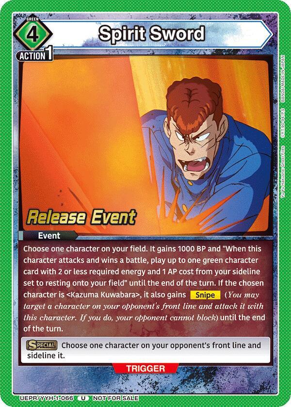 Spirit Sword (UEPR/YYH-1-066) [UE13BT: Yu Yu Hakusho: Ghost Files Release Event Cards]