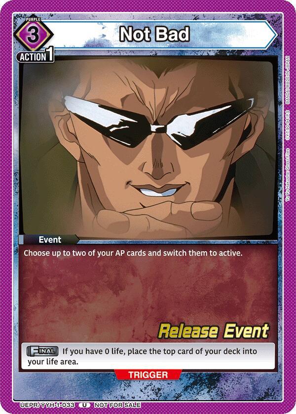 Not Bad (UEPR/YYH-1-033) [UE13BT: Yu Yu Hakusho: Ghost Files Release Event Cards]