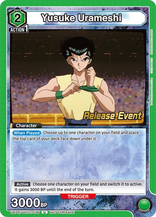 Yusuke Urameshi (036) (UEPR/YYH-1-036) [UE13BT: Yu Yu Hakusho: Ghost Files Release Event Cards]