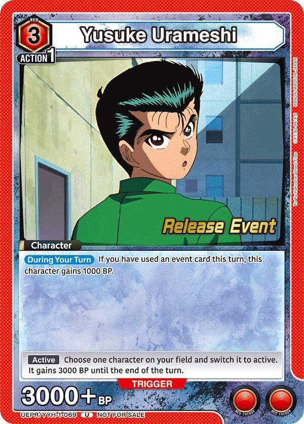 Yusuke Urameshi (069) (UEPR/YYH-1-069) [UE13BT: Yu Yu Hakusho: Ghost Files Release Event Cards]