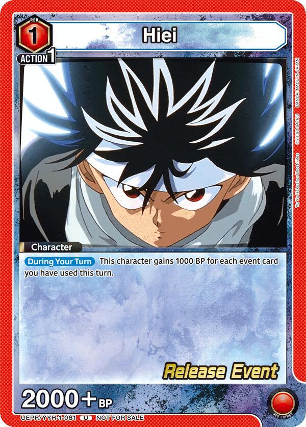 Hiei (081) (UEPR/YYH-1-081) [UE13BT: Yu Yu Hakusho: Ghost Files Release Event Cards]