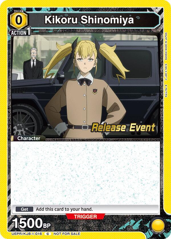 Kikoru Shinomiya (016) (UEPR/KJ8-1-016) [UE12BT: Kaiju No. 8 Release Event Cards]