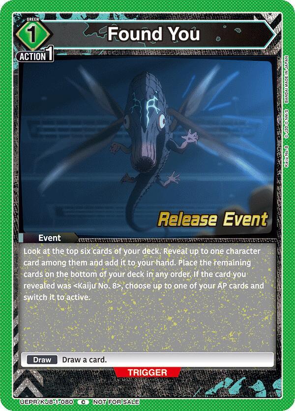 Found You (UEPR/KJ8-1-080) [UE12BT: Kaiju No. 8 Release Event Cards]