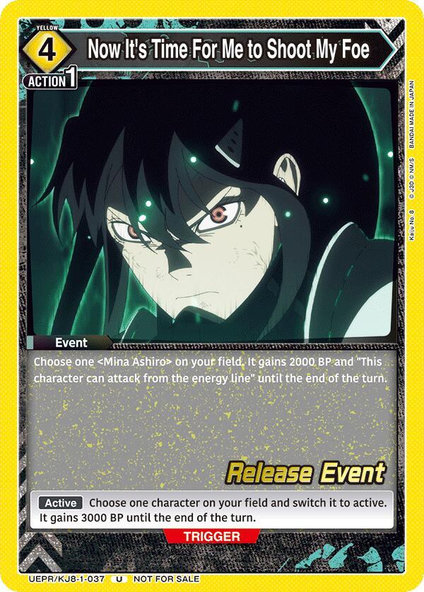 Now It's Time For Me to Shoot My Foe (UEPR/KJ8-1-037) [UE12BT: Kaiju No. 8 Release Event Cards]