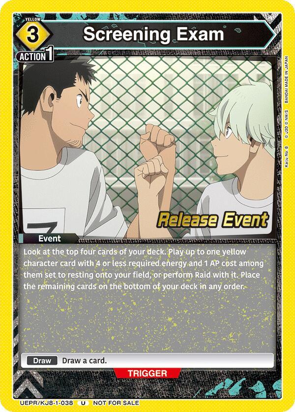 Screening Exam (UEPR/KJ8-1-038) [UE12BT: Kaiju No. 8 Release Event Cards]