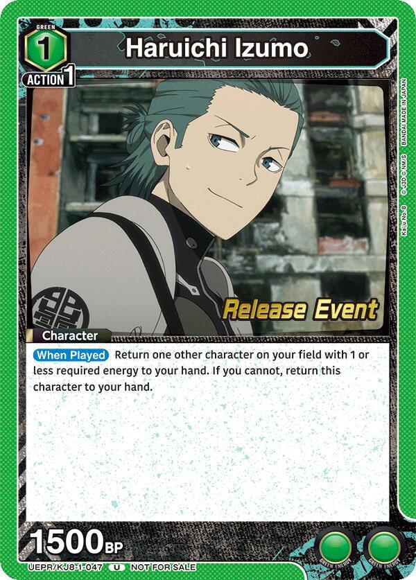 Haruichi Izumo (047) (UEPR/KJ8-1-047) [UE12BT: Kaiju No. 8 Release Event Cards]