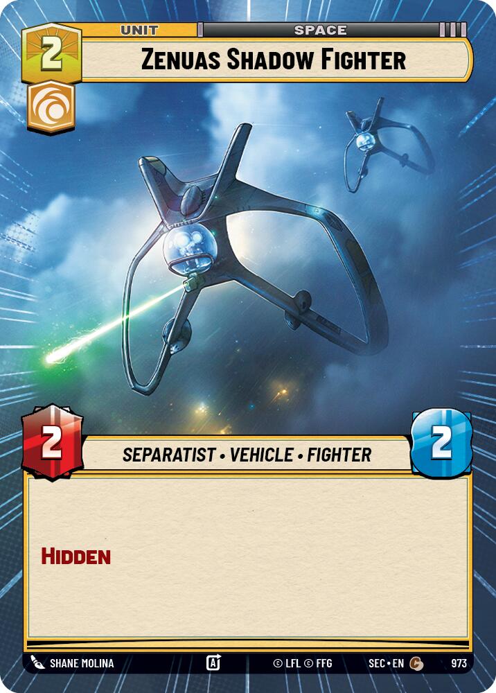 Zenuas Shadow Fighter (973) (Hyperspace Foil) (973) [Secrets of Power]