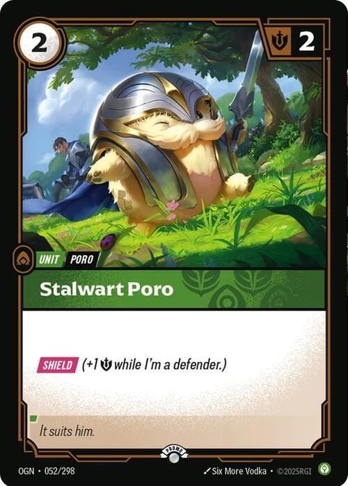Stalwart Poro (052/298) [Riftbound Organized Play Promotional Cards]