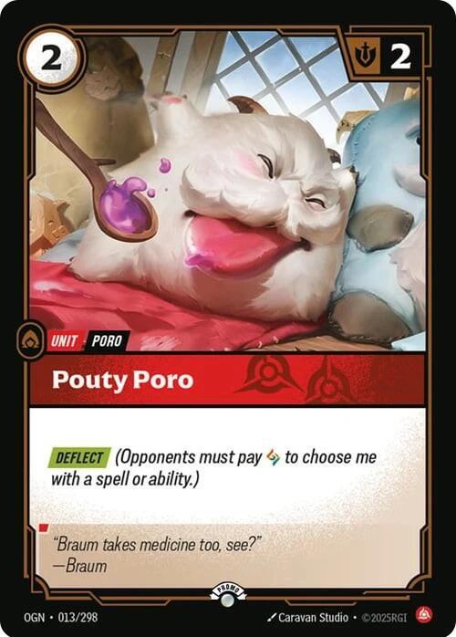 Pouty Poro (013/298) [Riftbound Organized Play Promotional Cards]