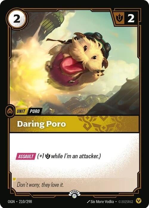 Daring Poro (210/298) [Riftbound Organized Play Promotional Cards]