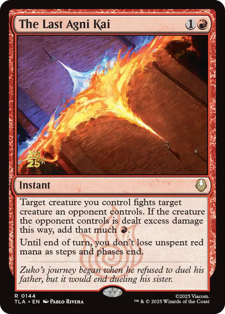 The Last Agni Kai [Avatar: The Last Airbender Prerelease Cards]