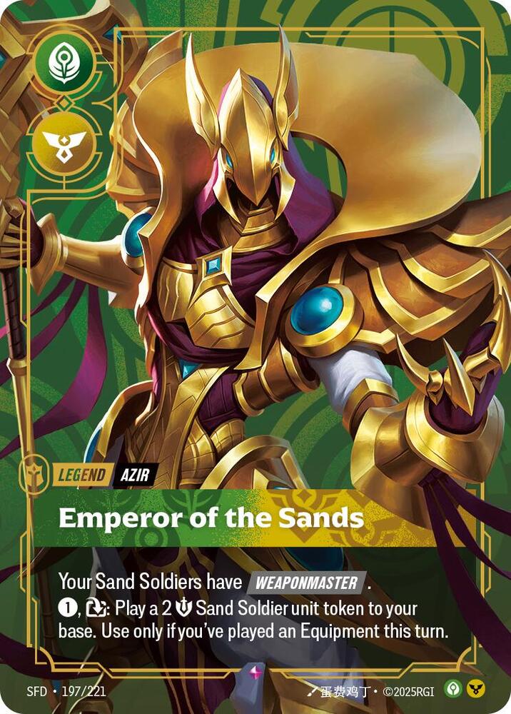 Azir - Emperor of the Sands (197/221) [Spiritforged]