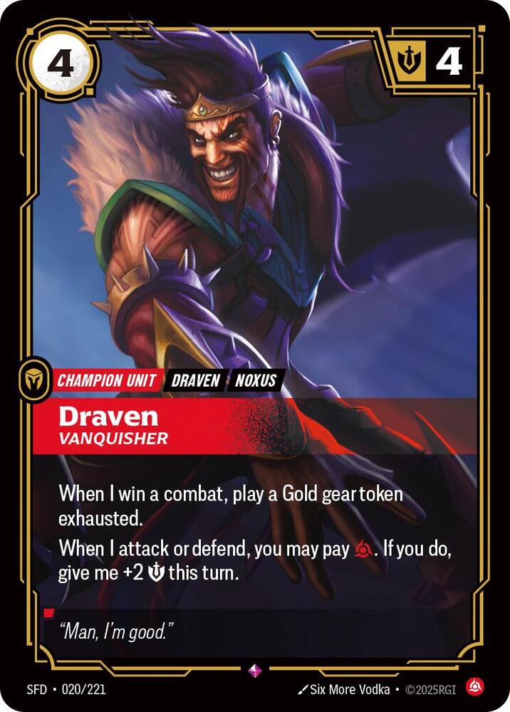 Draven, Vanquisher (020/221) [Spiritforged]