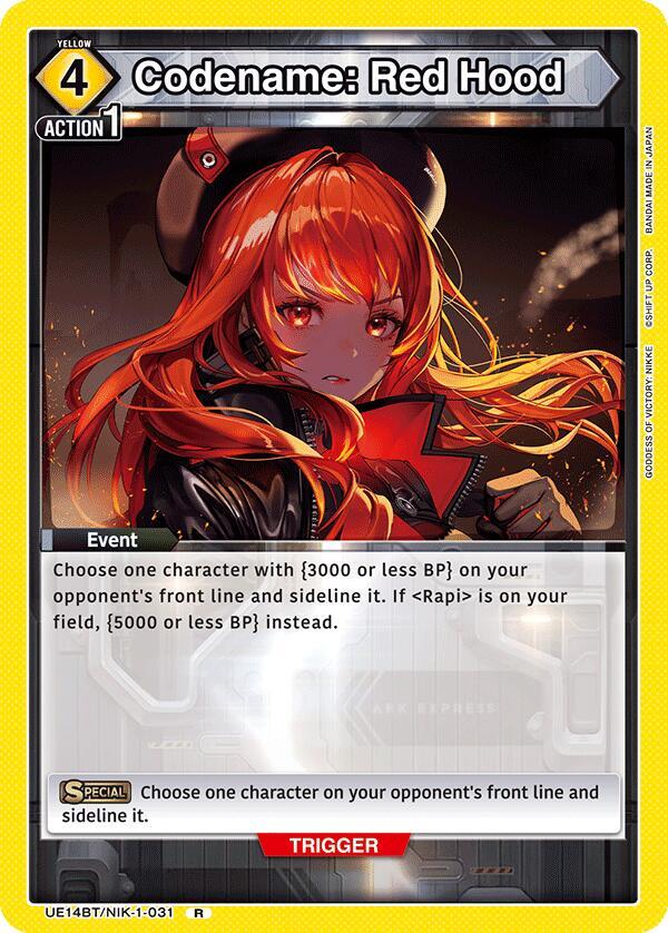Codename: Red Hood (UE14BT/NIK-1-031) [UE14BT: GODDESS OF VICTORY: NIKKE]